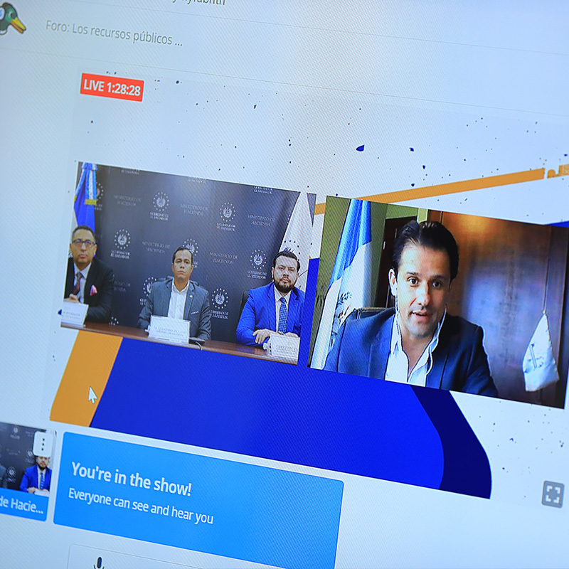 Autoridades centroamericanas en teleconferencia