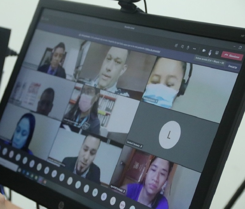 imagen de pantalla capacitación virtual de DGCG